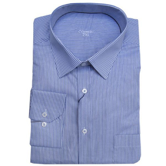 Πουκάμισο ριγέ με τσέπη μακρυμάνικο - Navy Blue / White Πουκάμισο ριγέ με τσέπη μακρυμάνικο - Navy Blue / White