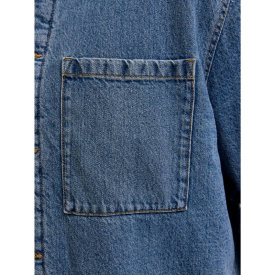 Overshirt denim πουκάμισο με επένδυση,