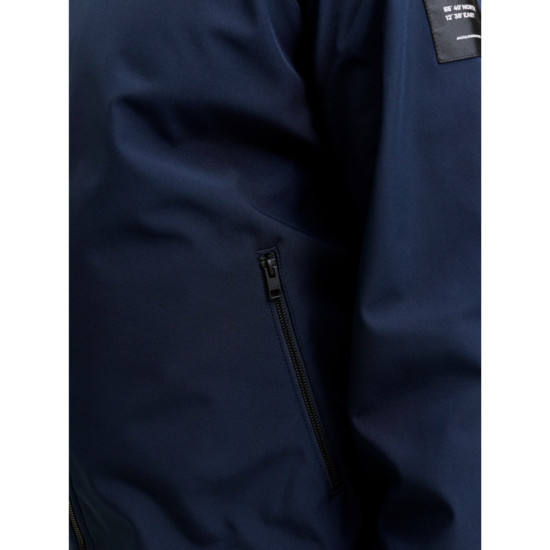Αδιάβροχο Jacket Basic Softshell Hood,της Jack & Jones - Sky Captain Αδιάβροχο Jacket Basic Softshell Hood,της Jack & Jones - Sky Captain