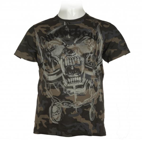 T-shirt "Snaggletooth" Motörhead by Brandit bastards official Merch με ανάγλυφη μεταξοτυπία - Dark Camo