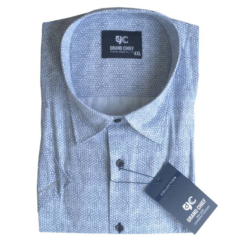 Κοντομάνικο πουκάμισο "Rhombus" της Leo collection - NAVY BLUE