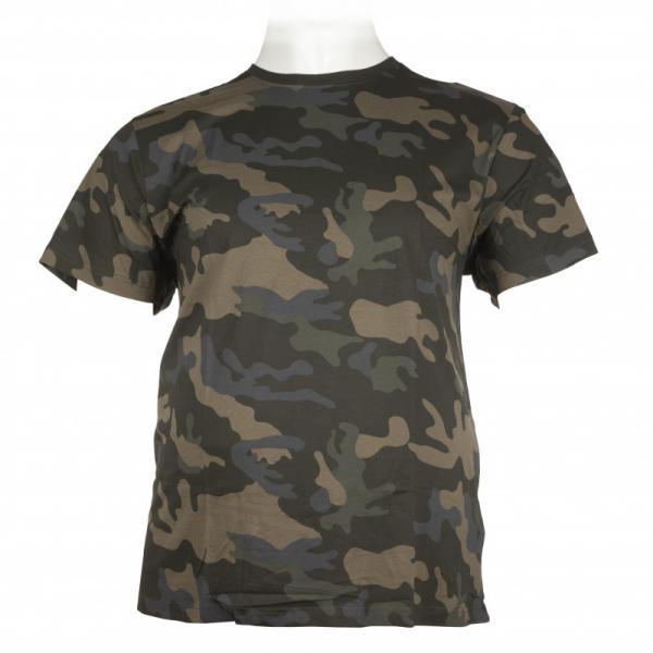 T-shirt από βαμβακερό μακό ύφασμα - Dark Camo