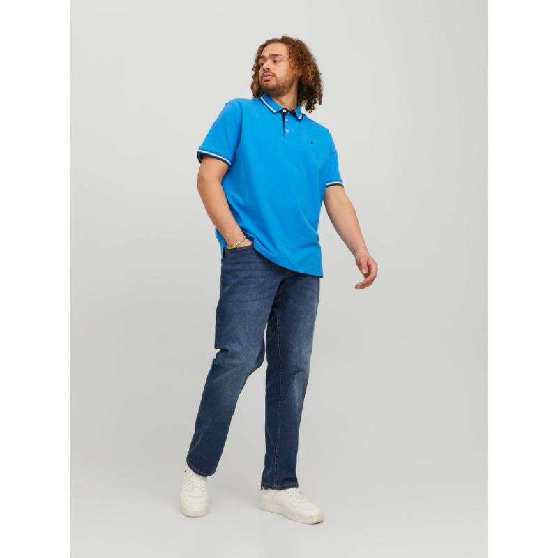 Jean ελαστικό μεσαίου καβάλου plus fit, "Glenn Slim" by Jack & Jones - Denim