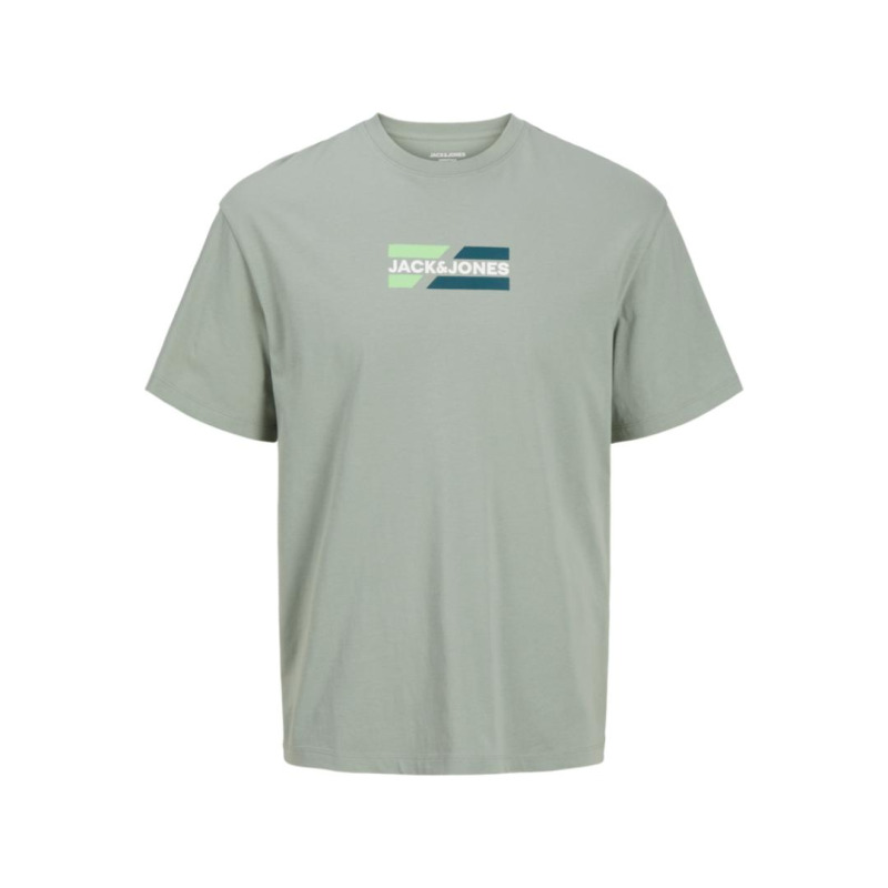Jack & Jones "Corp Graphic Tee"σε Plus fit γραμμή,με μεταξοτυπία - Iceberg Green