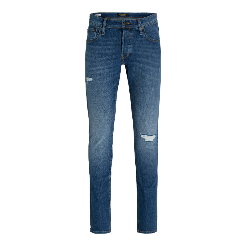 Jean ελαστικό μεσαίου καβάλου plus fit, "Glenn Slim" by Jack & Jones - Blue Denim