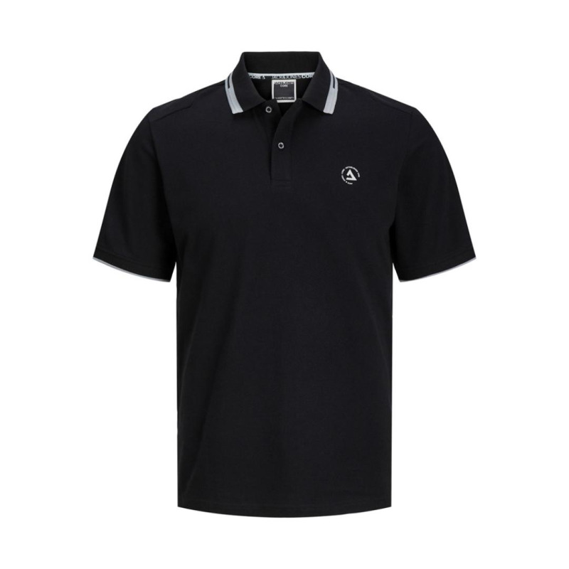 Πόλο πικέ μπλουζάκι "Cohass Logo",by Jack&Jones - Black