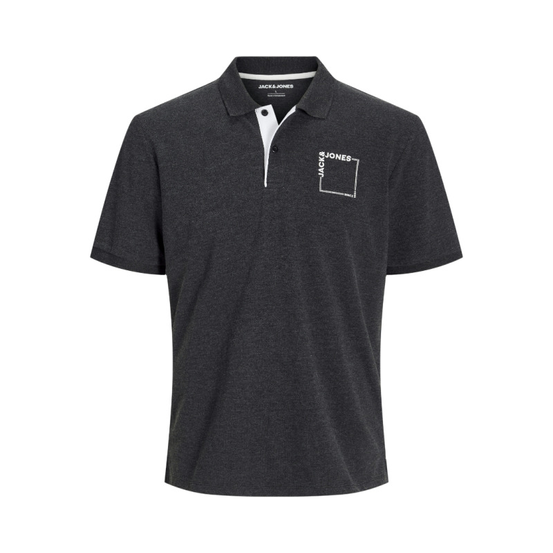 Πόλο πικέ μπλουζάκι "Verner Polo",by Jack&Jones - Black Melange