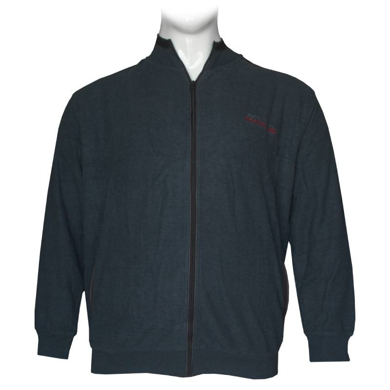 Ζακέτα βαμβακερή wool feel με κεντητές λεπτομέρειες - Dark Blue