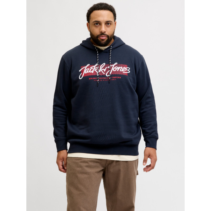 Jack & Jones Hoodie "Urban Sweat Hood",με μεταξοτυπία - Sky Captain