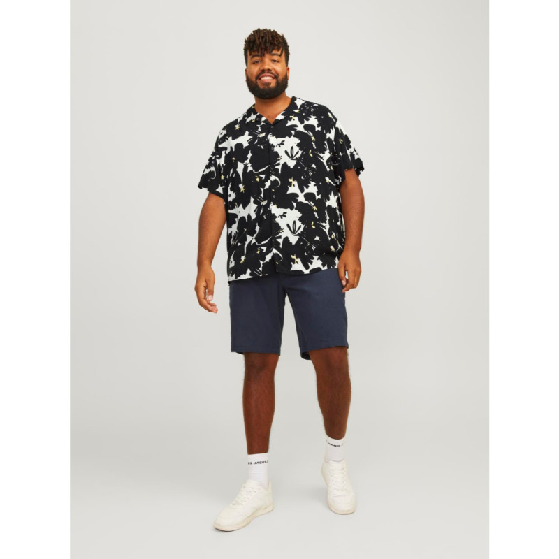 Jack & Jones "Luke Aruba Resort shirt ",κοντομάνικο εμπριμέ πουκάμισο - Black