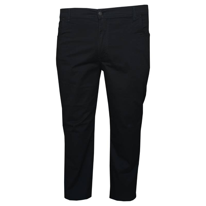 Καλοκαιρινό ελαστικό πεντάτσεπο παντελόνι μεσαίου καβάλου "Light Breeze",της L.T.G - Coal Black