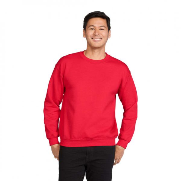 Κολεγιακό φούτερ Heavy Blend με ελαστικό ριπ - Red