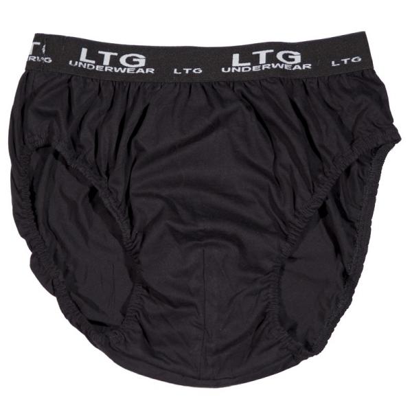 Σλιπ βαμβακερά τριών τεμαχίων - ΜΑΥΡΟ