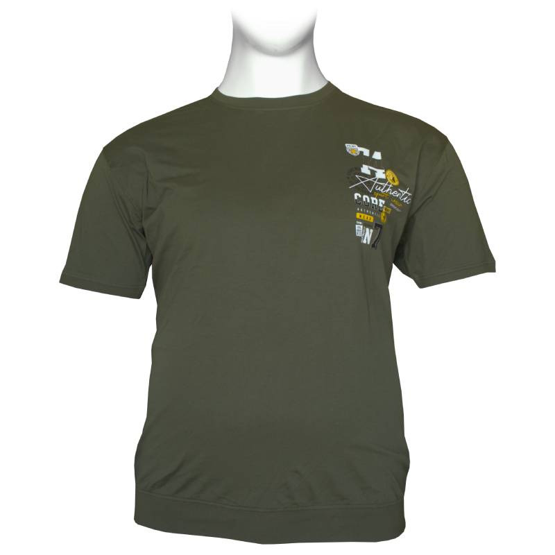 King size μακό pennie T-shirt "Core Wear", by Polo Pepe - Khaki