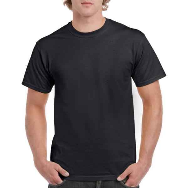 Μονόχρωμο βαμβακερό t-shirt - Coal Black