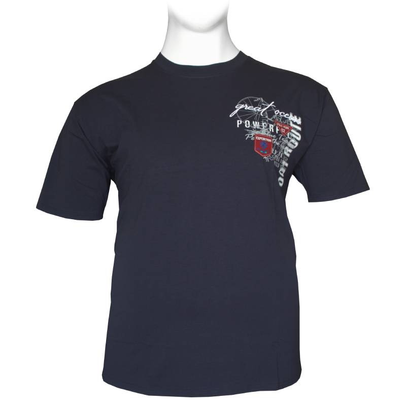 King size μακό pennie T-shirt "Expedition" της Polopepe - Dark Navy