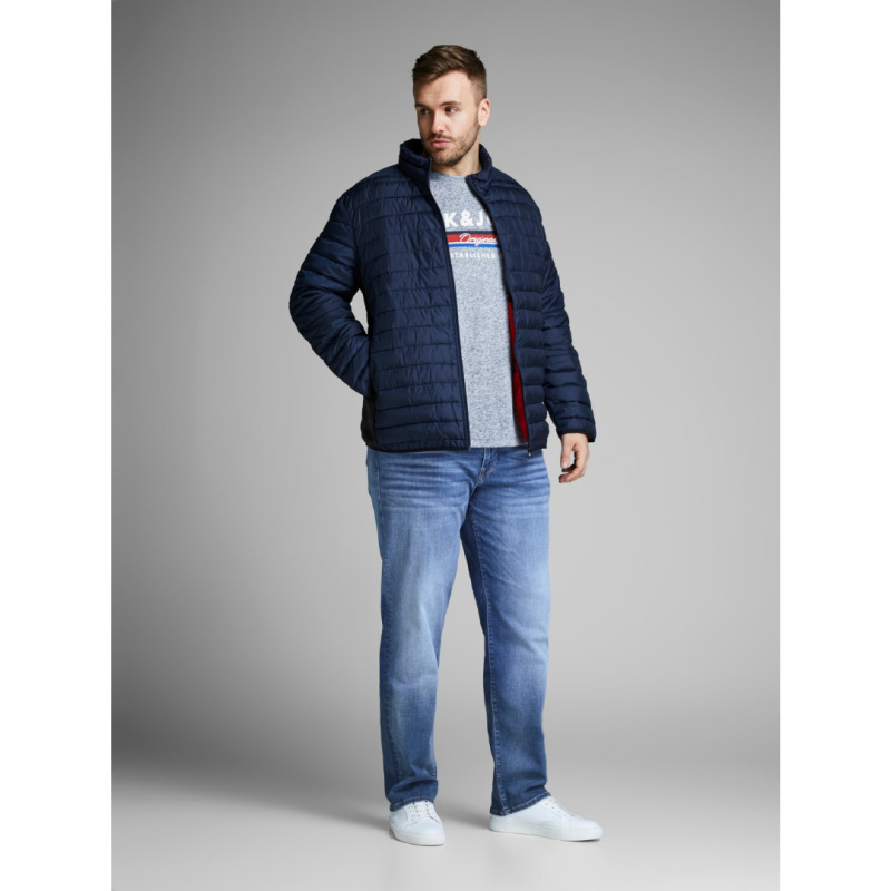Jean ελαστικο μεσαιου καβαλου,"Tim Slim Straight" by Jack & Jones +Fit - Denim