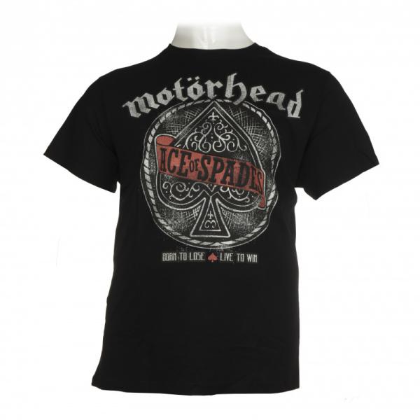 T-shirt "Ace of Spades" Motörhead by Brandit bastards official Merch με μεταξοτυπία - Black Rock