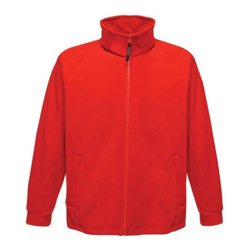 Ζακέτα Fleece "Thor" μονόχρωμη - Red Dahlia