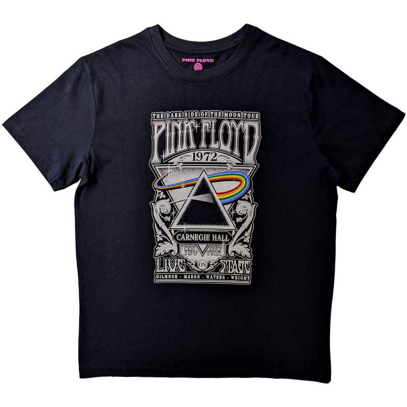 Pink Floyd T-shirt "Carnegie Hall",Licensed Merchandise - Black