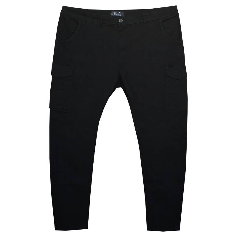 Trial "Garrett",ελαστικό cargo παντελόνι σε slim Fit γραμμή - Black