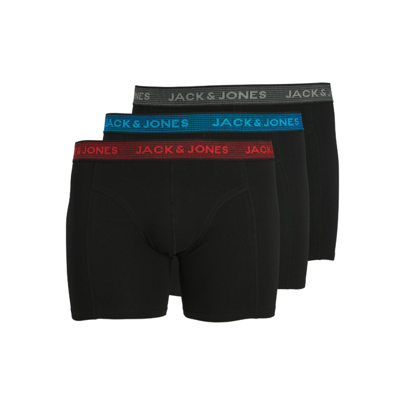 Ελαστικά Μποξεράκια Jack & Jones "Waistband Trunks",3 τεμάχια - Black