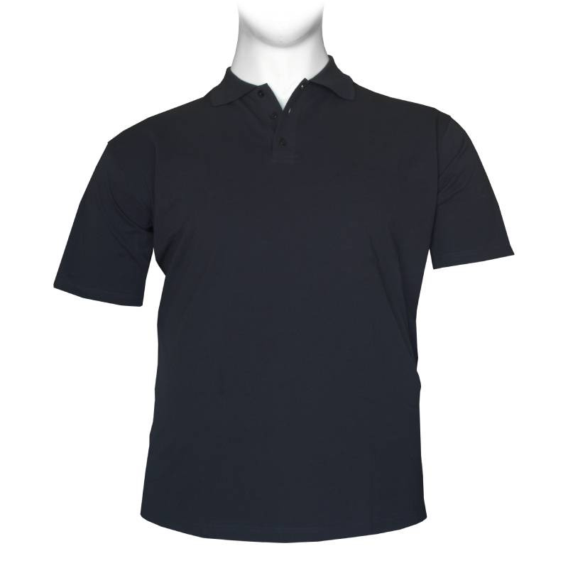 Βαμβακερό πικέ μπλουζάκι "Polo Plain" της Leo Collection - Dark Blue