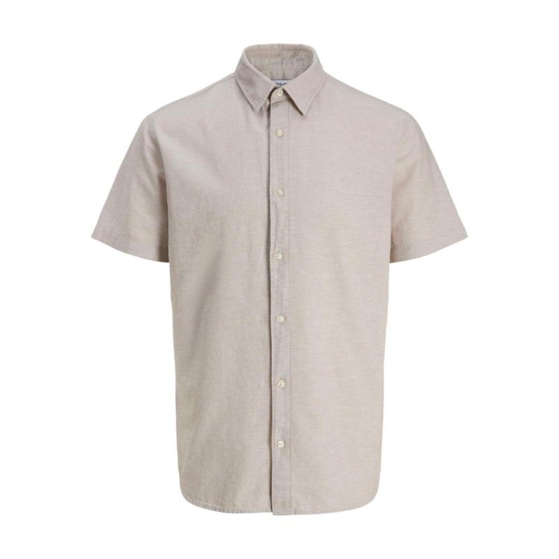 Jack & Jones "Breeze Linen Blend Shirt",λινό κοντομάνικο πουκάμισο - String