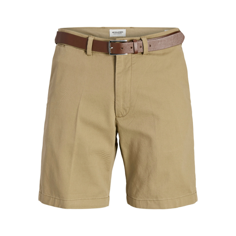 Ελαστική καπαρτινέ βερμούδα "Marco Franco Chino Shorts" της Jack & Jones - Beige