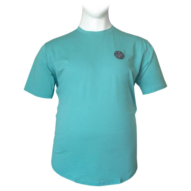 Μακό pennie T-shirt "Plain Tag" by Leo collection - Blue Chill
