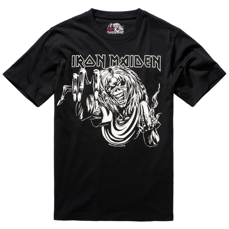 Iron Maiden φωσφορίζον T-Shirt "Eddie Glow" by Brandit official Merch - Black