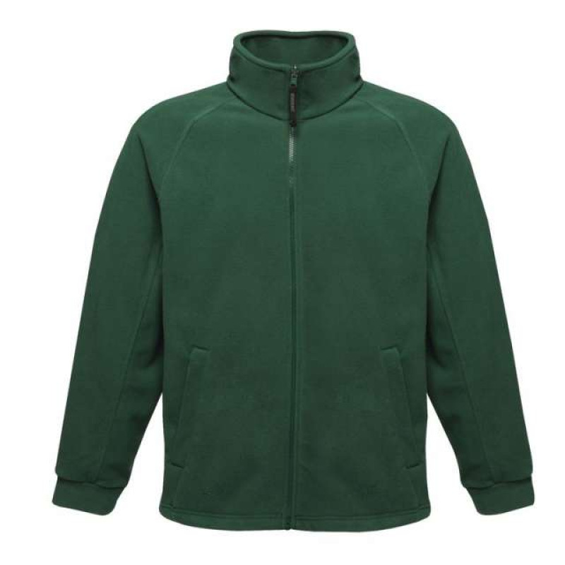 Ζακέτα Fleece "Thor" μονόχρωμη - Irish Green
