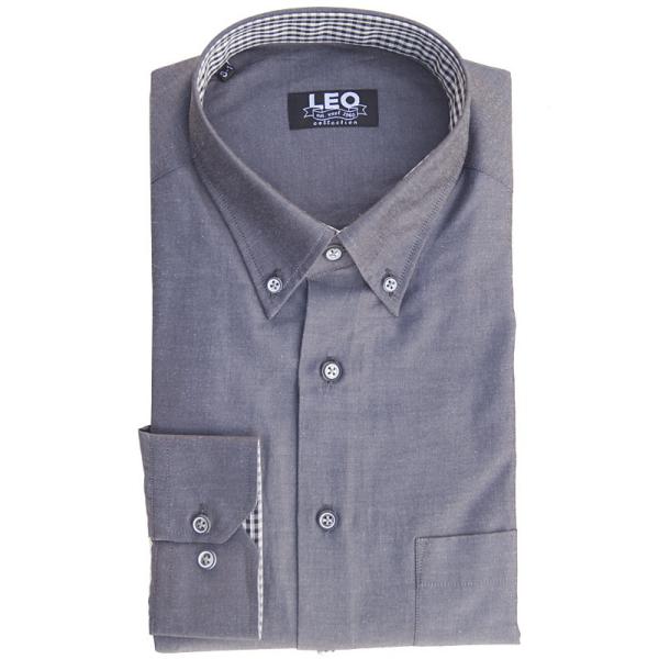 Πουκάμισο γαλλικής ραφής "Eclipse" by Leo Collection - Eclipse Grey