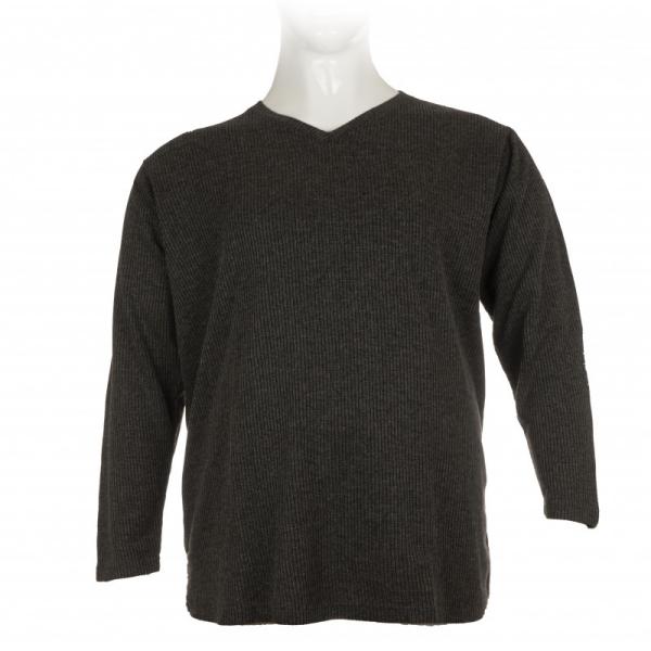 Πλεκτή μπλούζα βε μονόχρωμη - Faded Grey