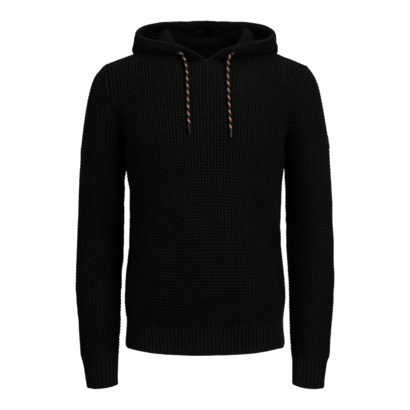 Πλεκτή μπλούζα με κουκούλα "Liam Knit Hoodie" της Jack & Jones - Black