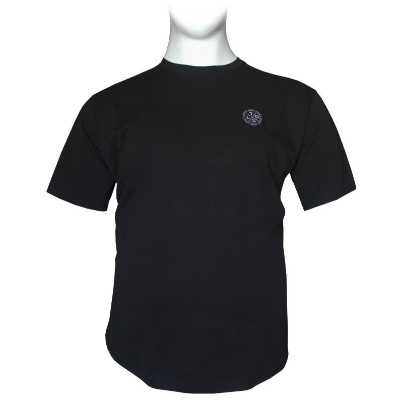 Μακό pennie T-shirt "Plain Tag" by Leo collection - Black