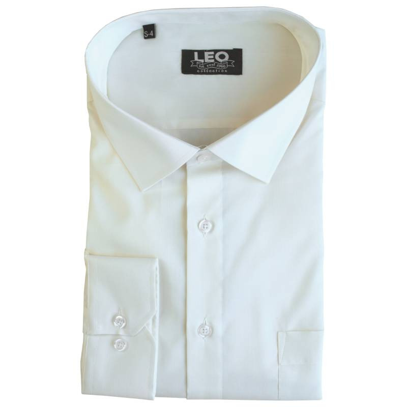 Πουκάμισο μονόχρωμο με rex γιακά και μακρύ μανίκι - Baby Powder