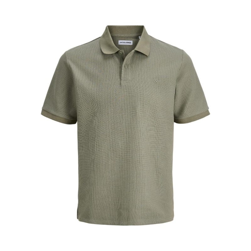 Ελαστική Single Jersey μπλούζα "Austin Polo",της Jack&Jones - Vetiver