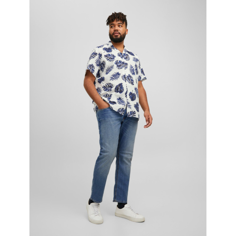 Jean ελαστικό μεσαίου καβάλου plus fit, "Glenn Original" by Jack & Jones - Denim