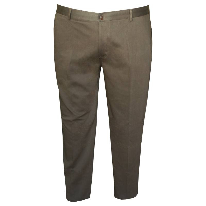 Ελαστικό chino χειμερινό παντελόνι "Mark",by N.Y. Tailors - Brown Sugar