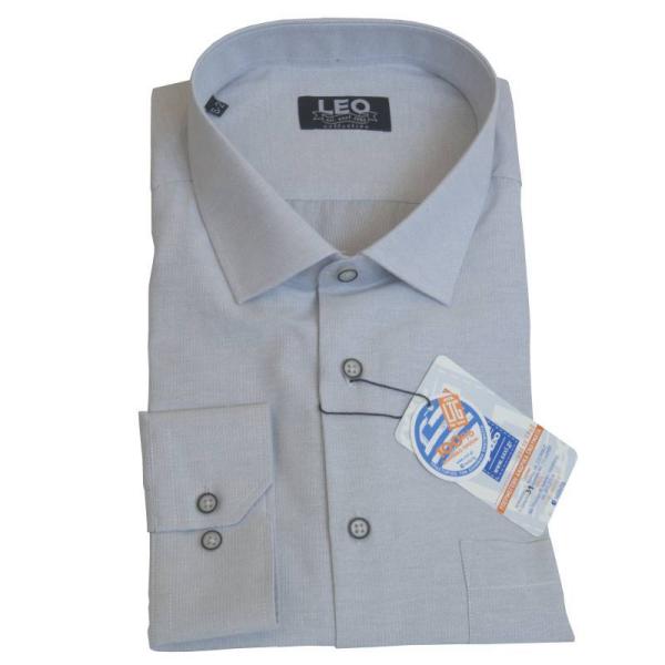 Πουκάμισο ριγέ γαλλικής ραφής "Faded Stripe" by Leo Collection - Faded Grey