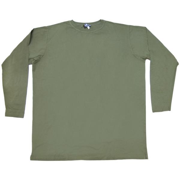 Μπλούζα μακό μονόχρωμη μακρυμάνικη - ΧΑΚΙ