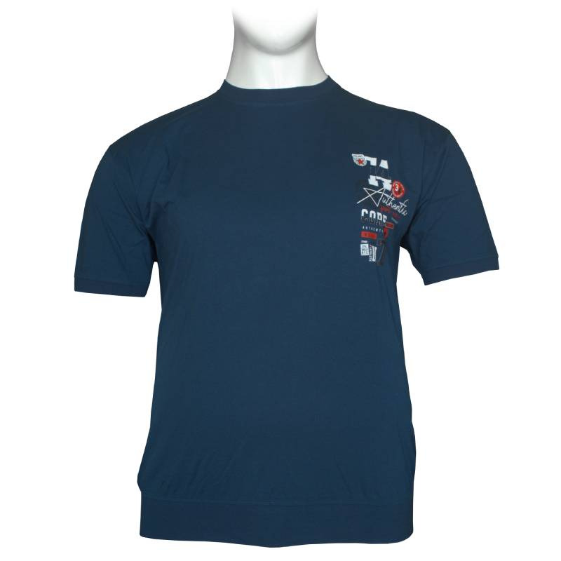 King size μακό pennie T-shirt "Core Wear", by Polo Pepe - Indigo