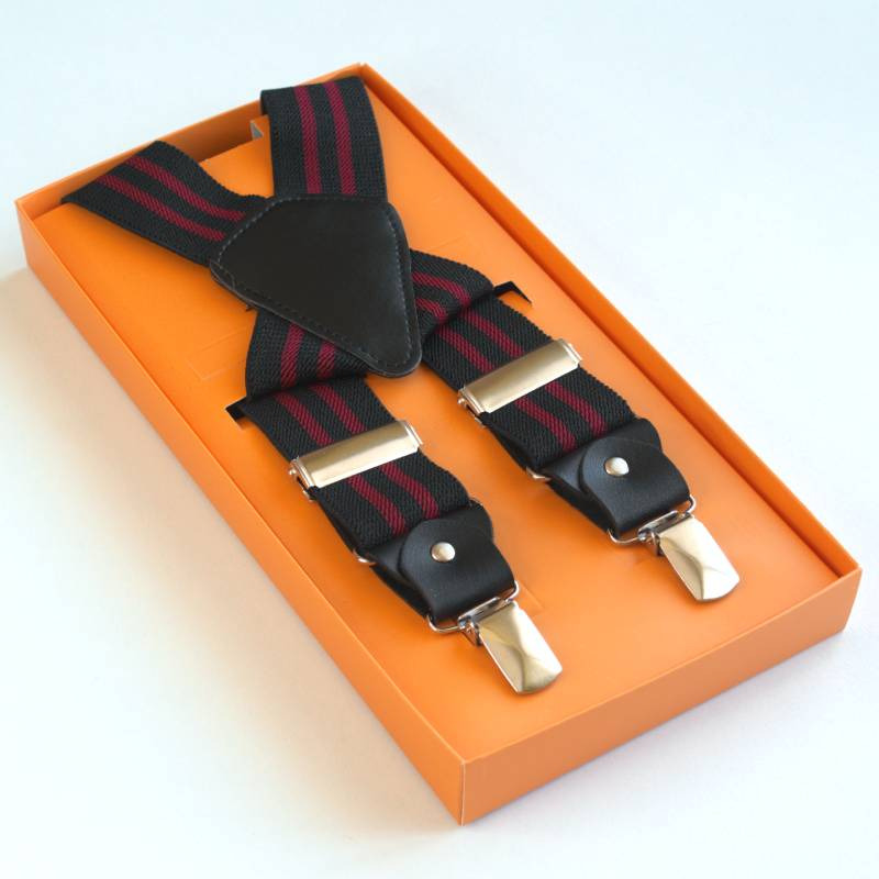 Τιράντες με τέσσερα σημεία - ΜΑΥΡΟ/ΜΠΟΡΝΤΩ