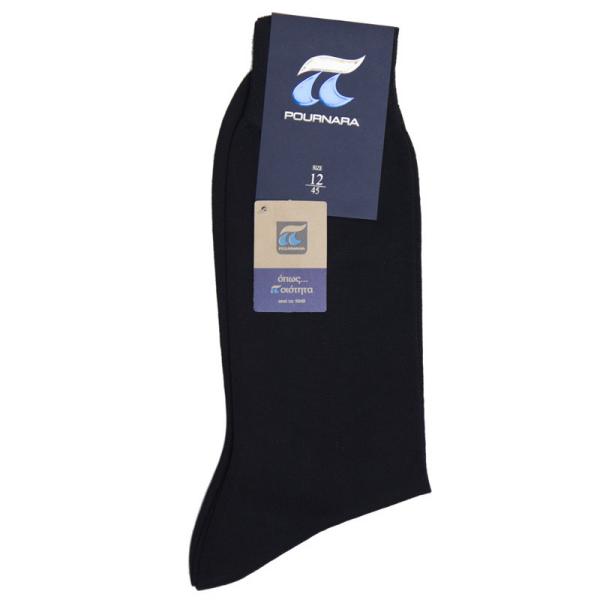 Κάλτσες βαμβακερές merserised - ΜΑΥΡΟ