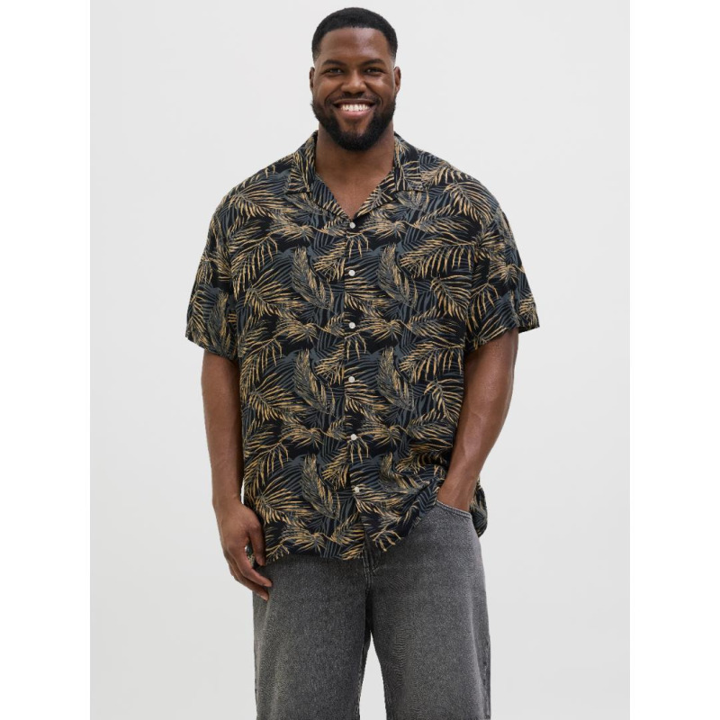 Πουκάμισο κοντομάνικο "Jeff Tropical Resort",της Jack & Jones - Black