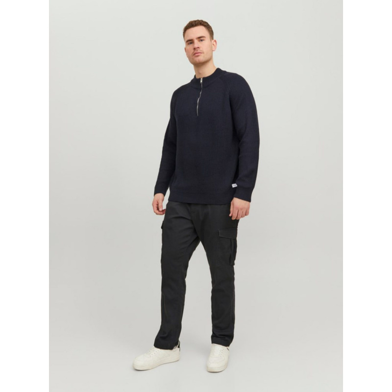 Ελαστικό cargo παντελόνι "Joe Cargo" της Jack&Jones σε loose fit γραμμή - Black Rock