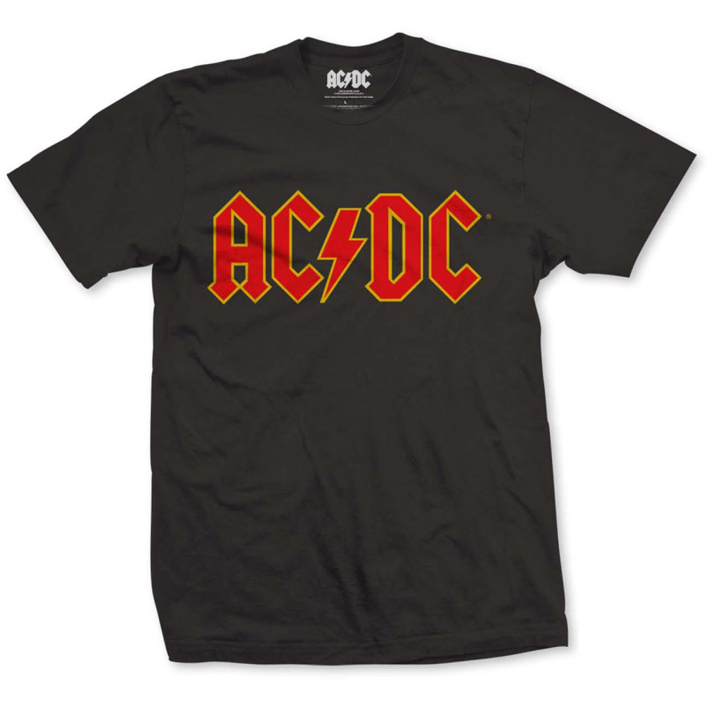AC/DC Logo T-shirt,Licensed Merchandise - Black Rock