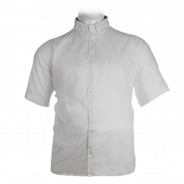 Πουκάμισο κοντομάνικο λινό με τσέπη - ΛΕΥΚΟ