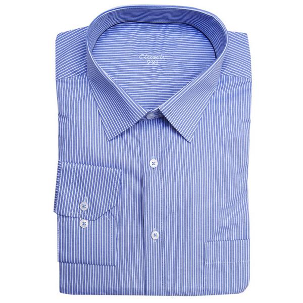 Πουκάμισο ριγέ με τσέπη μακρυμάνικο - .ΡΑΦ.